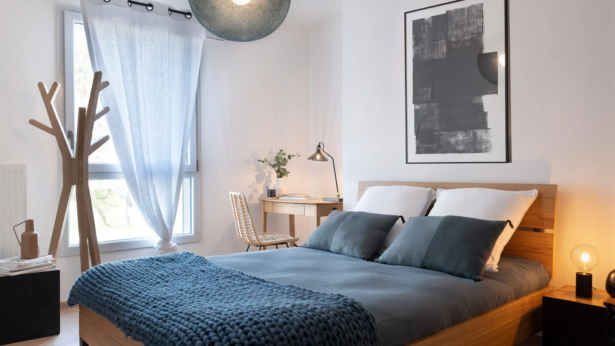 Chambre d'un appartement du programme Jardin Cardinal à Annecy, en copropriété classique