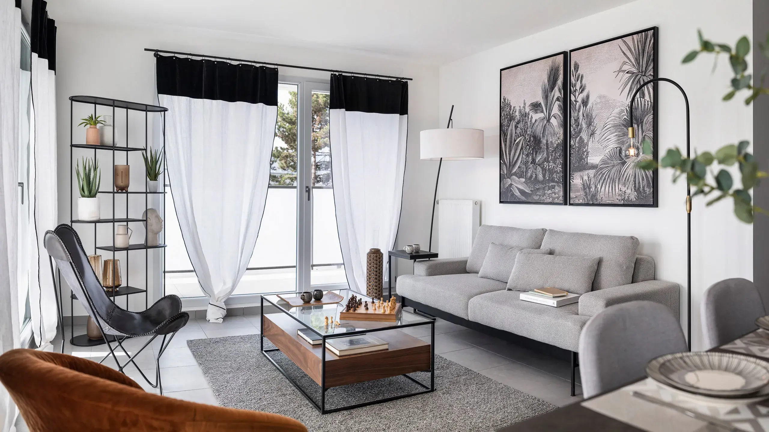 Salon d'un appartement du programme Jardin Cardinal à Annecy