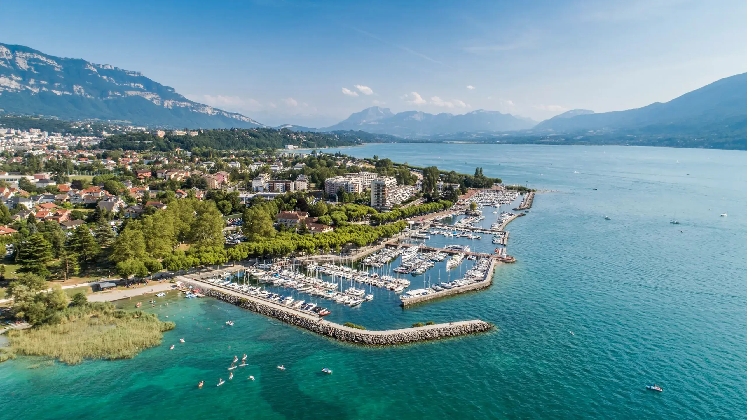 Aix-les-Bains - Été - Lac du Bourget - Rives