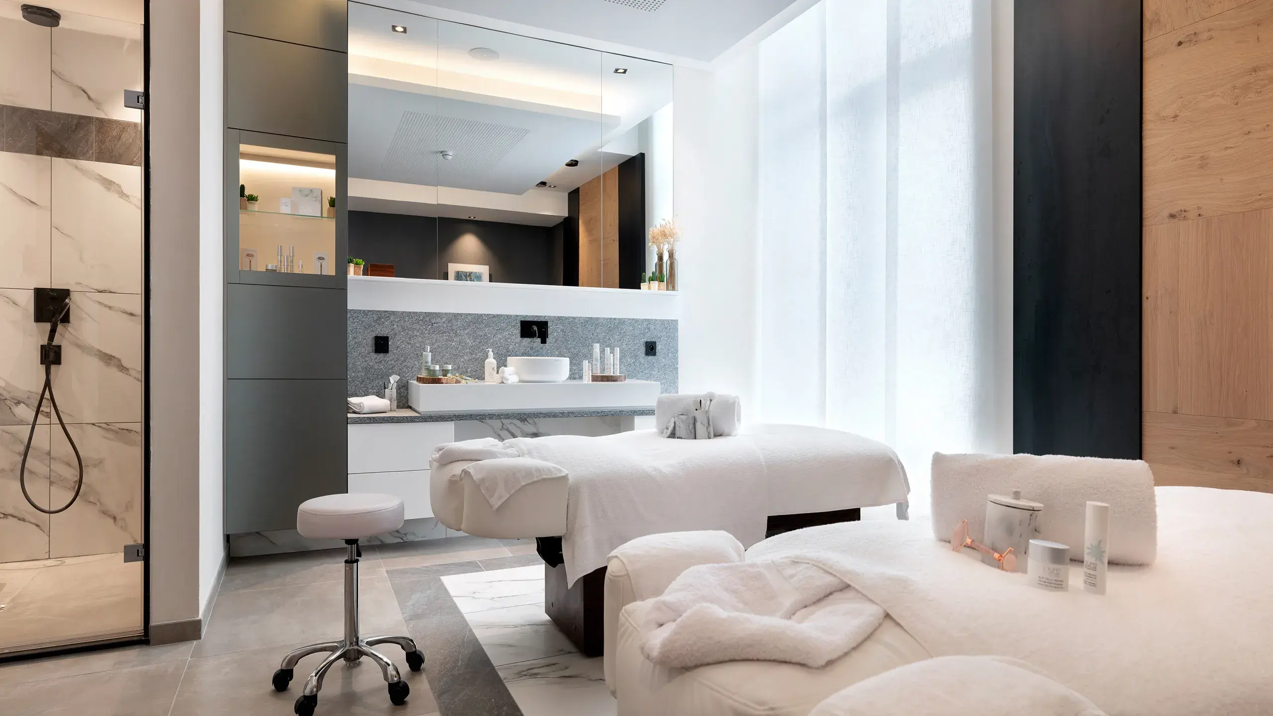 Salle de soins Spa Montagnes du Monde® de Alhéna à Flaine Forum