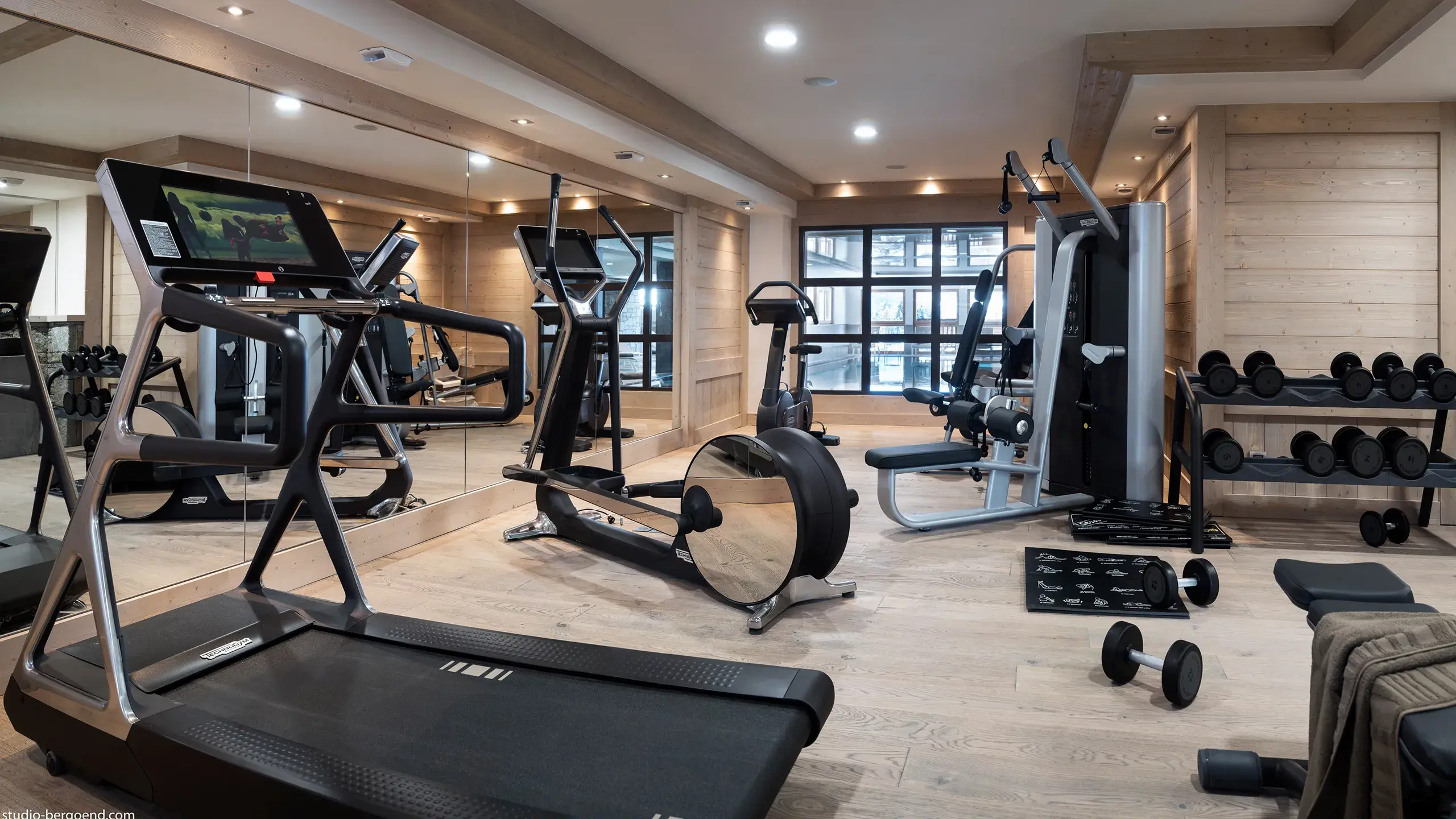 Salle de fitness de l'espace bien-être du Roc des Tours au Grand Bornand Chinaillon