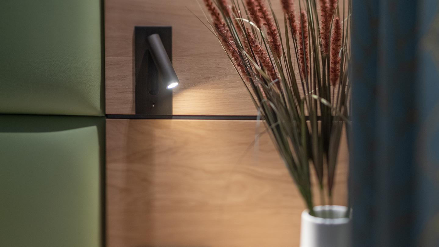 Détails sur une chambre du Chalet Eline aux Carroz