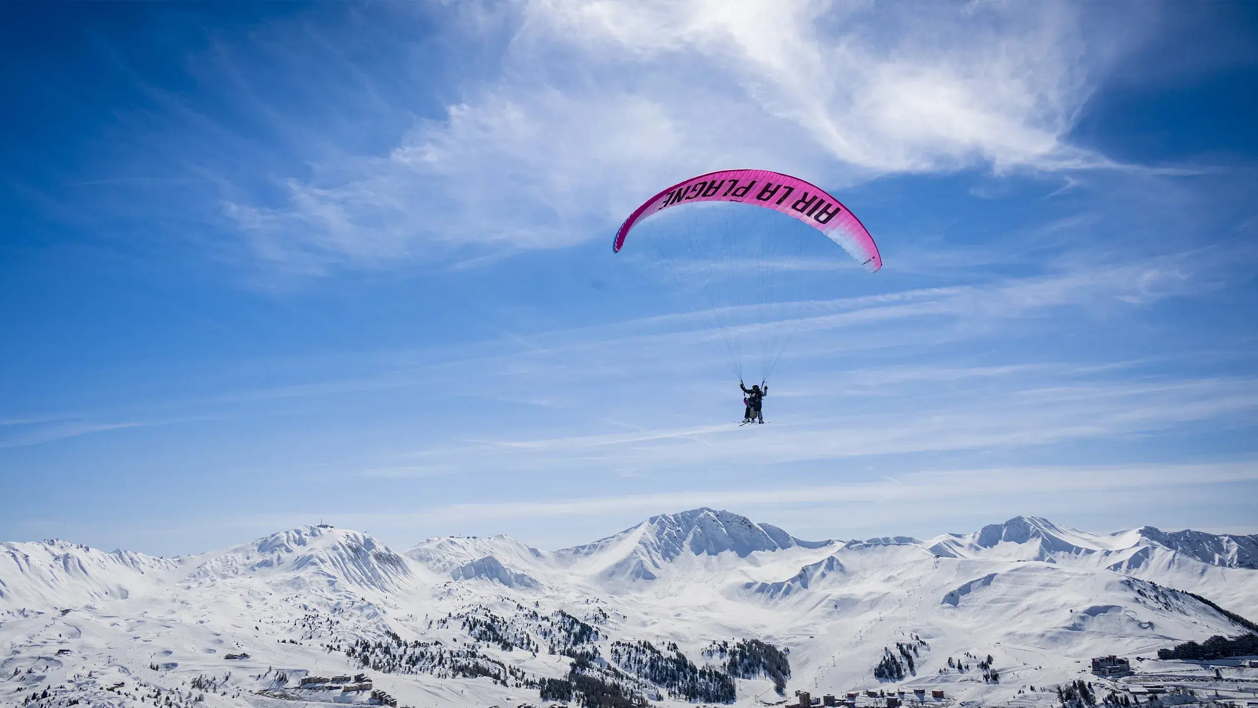 Paradiski - La Plagne - Hiver - Parapente 