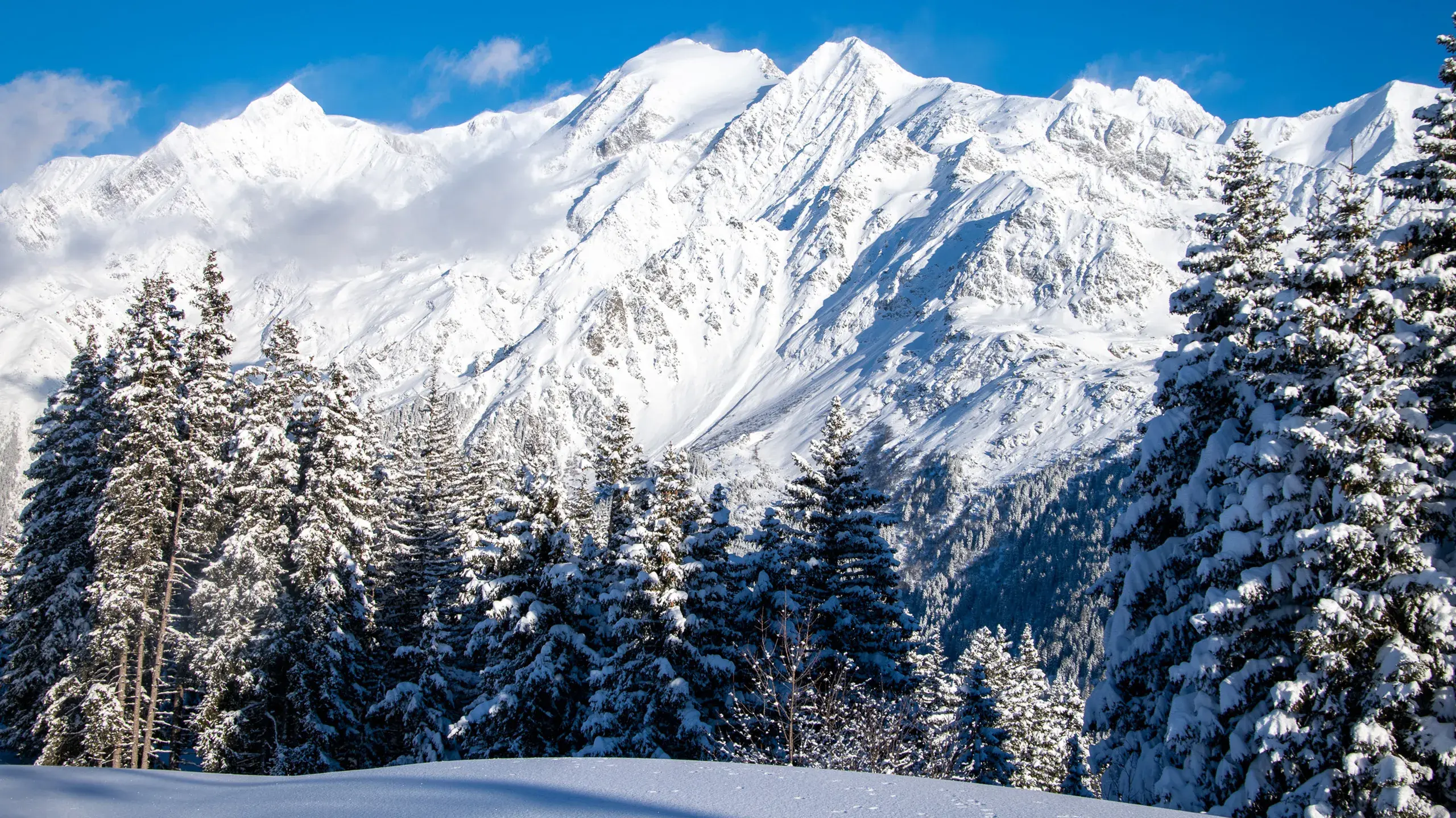 Massif du Mont-Blanc - Les Contamines-Montjoie - Hiver - Montagne