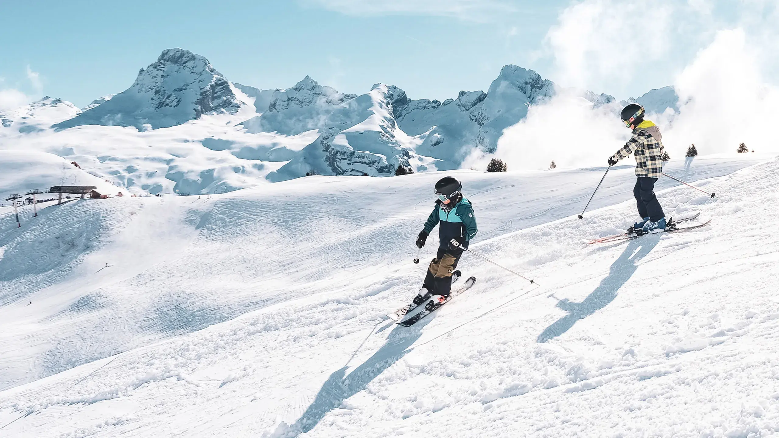 Le Grand-Bornand - Hiver - Enfants au ski