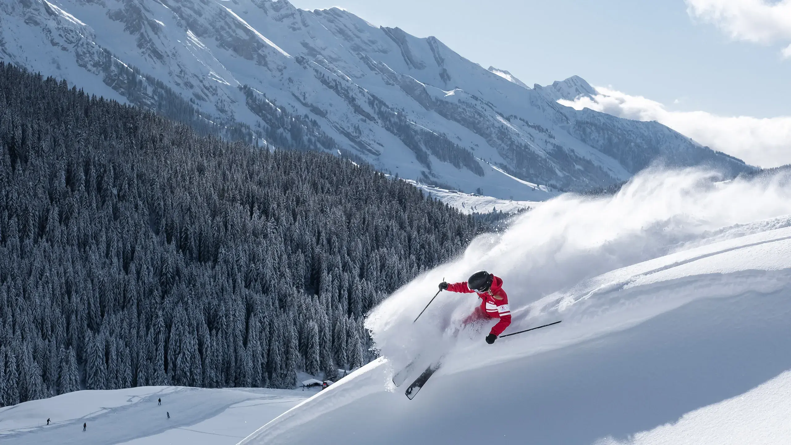 Aravis - Skieur en hors-piste