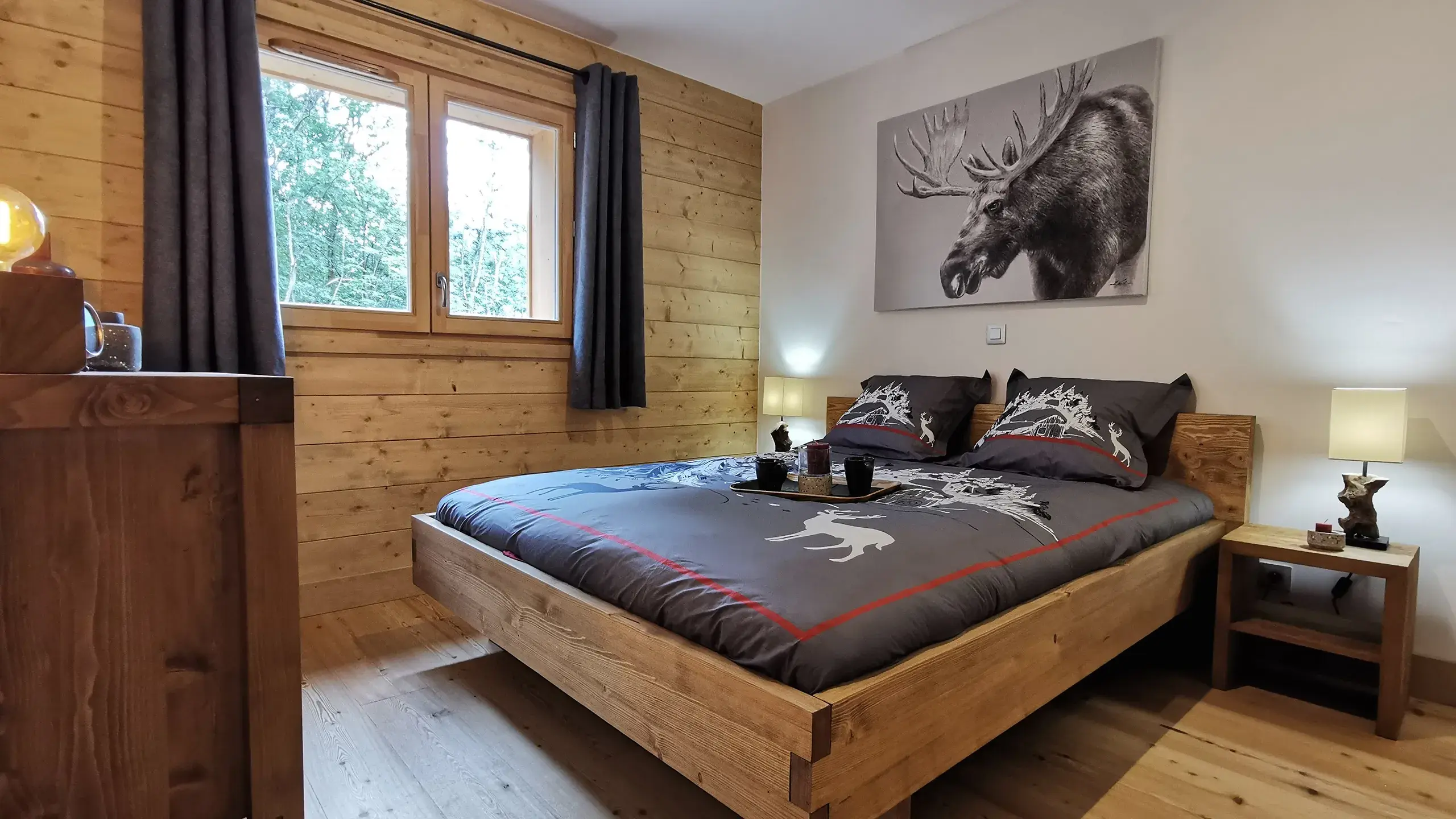 Chambre du Chalet Caribou aux Saisies