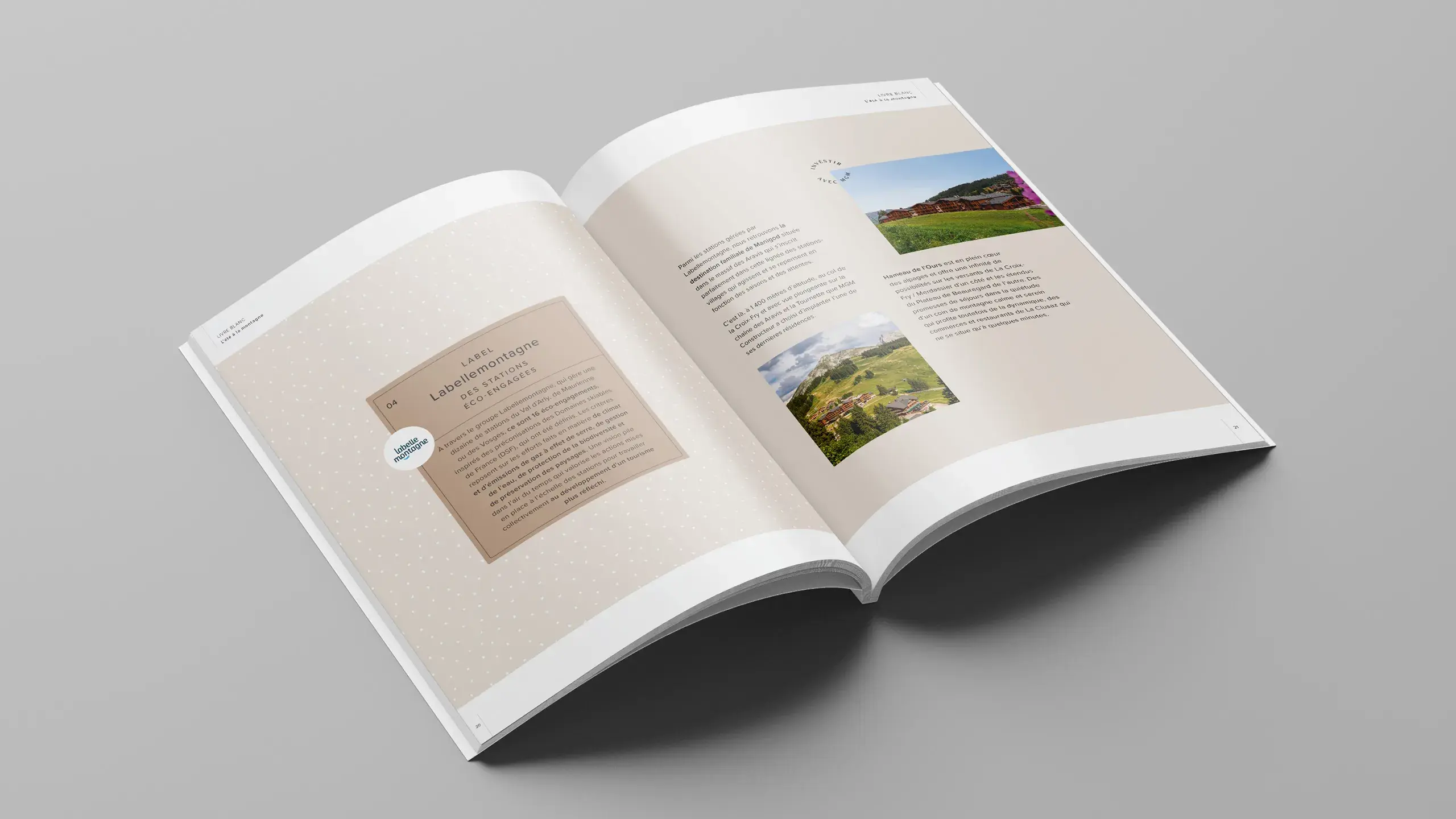 Livre blanc, l'été à la montagne