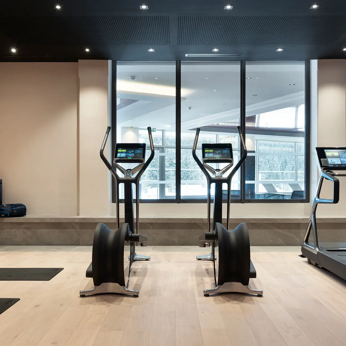 Salle de fitness de l'espace bien-être de Alhéna à Flaine Forum