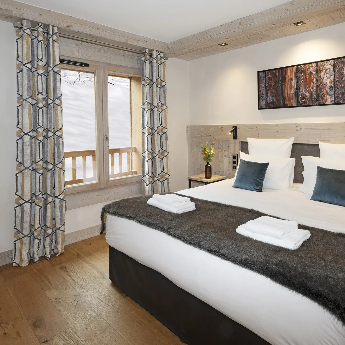 Appartement Chalets de Joy - Chambre - ©Thierry Genand 