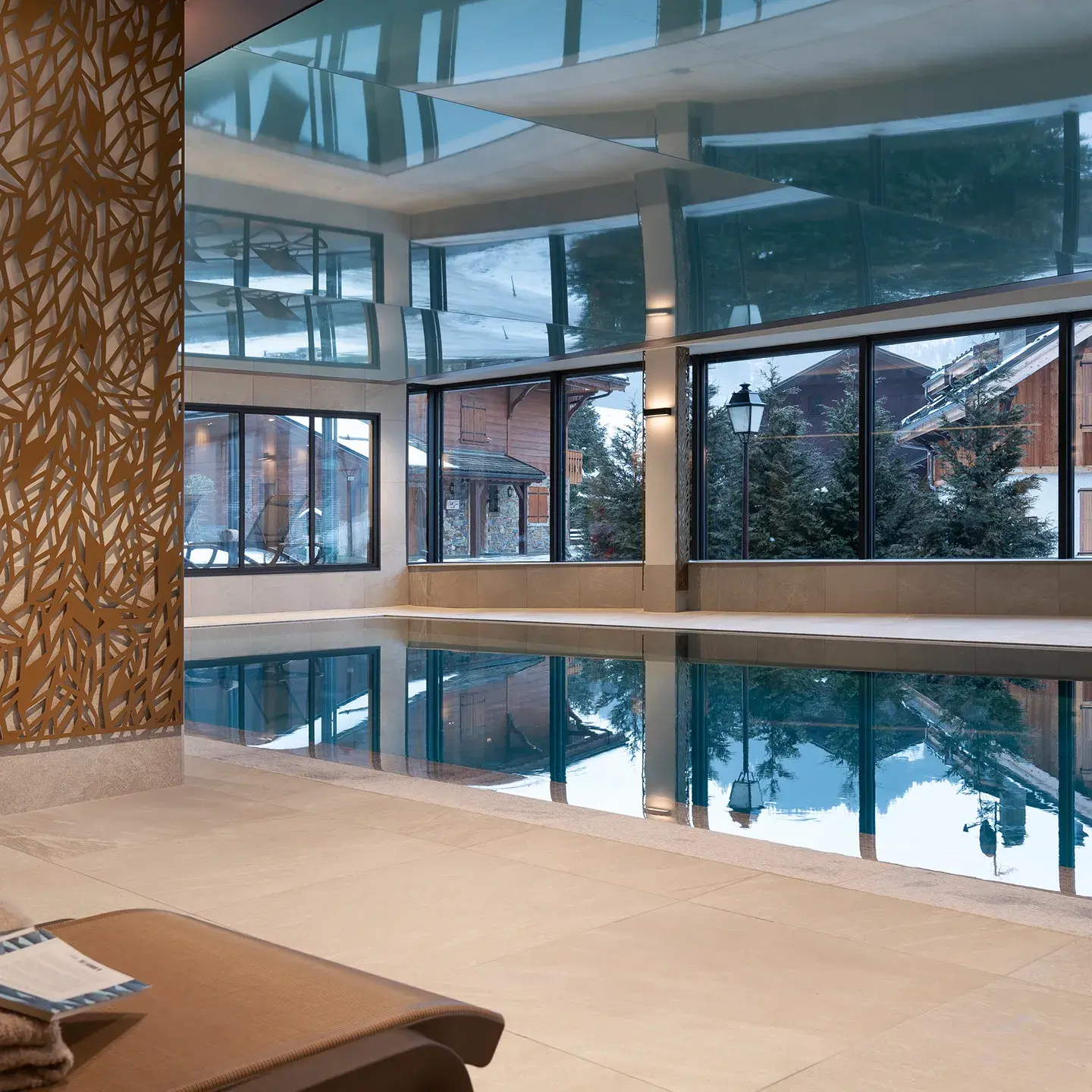 Piscine chauffée des Chalets Láska aux Contamines-Montjoie