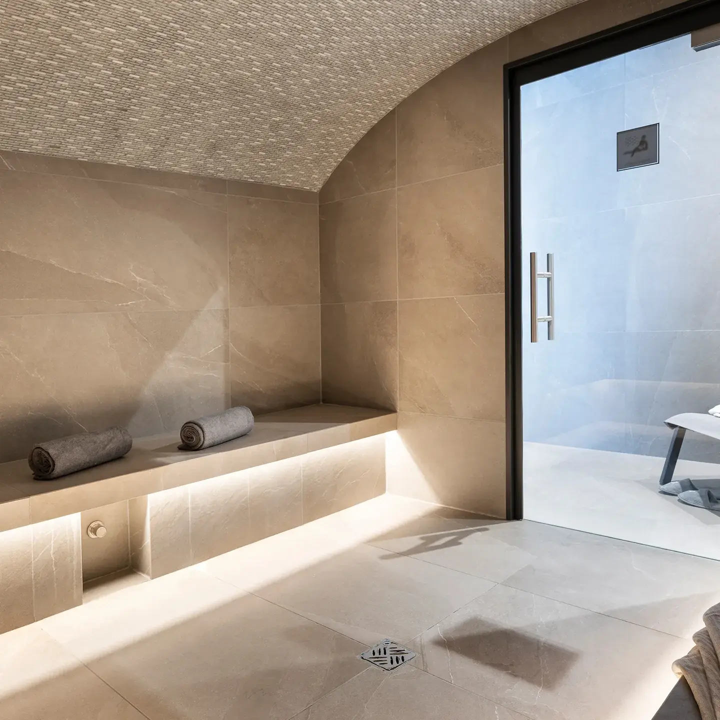 Hammam de l'espace bien-être du Hameau de l'Ours à Manigod La Croix Fry