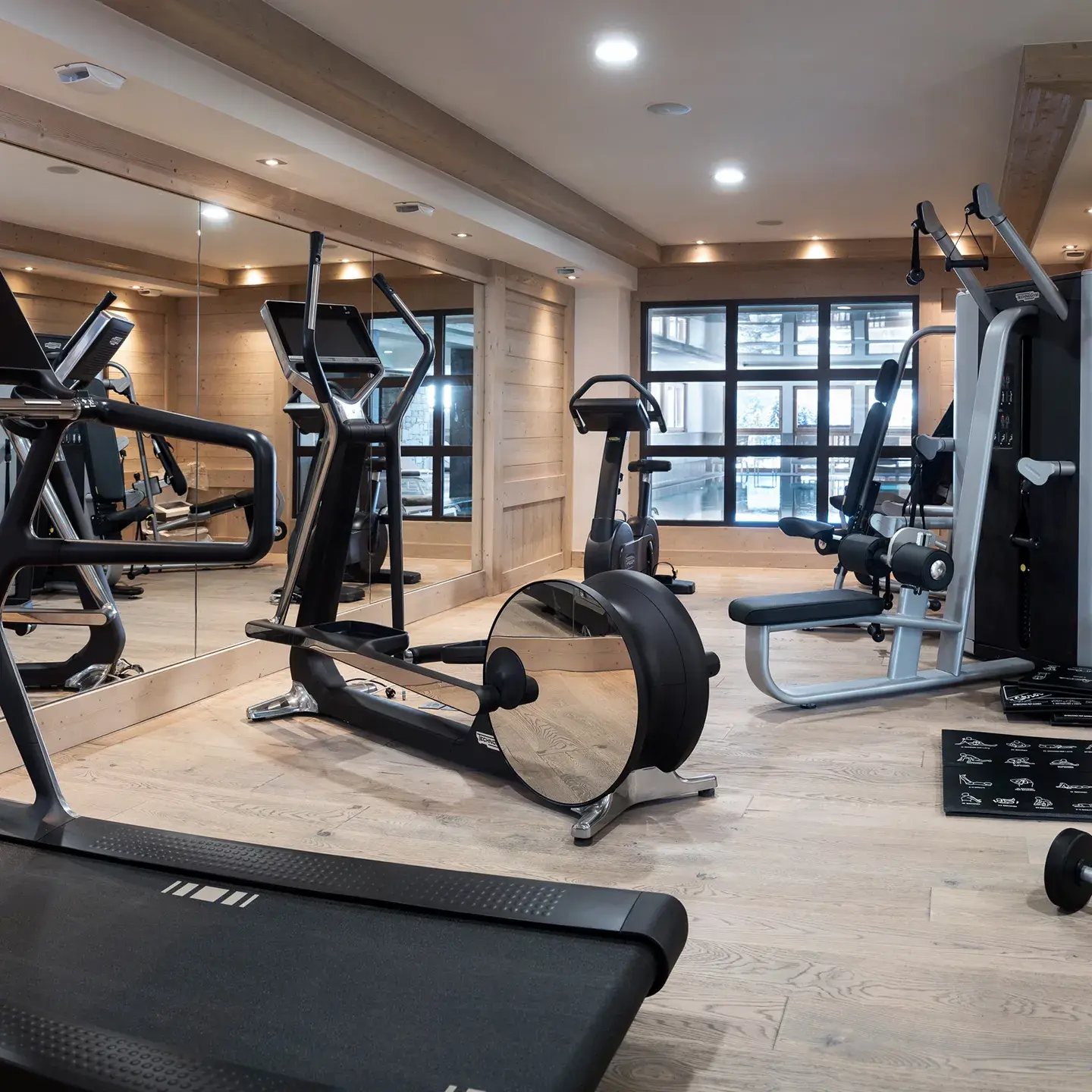 Salle de fitness de l'espace bien-être du Roc des Tours au Grand Bornand Chinaillon