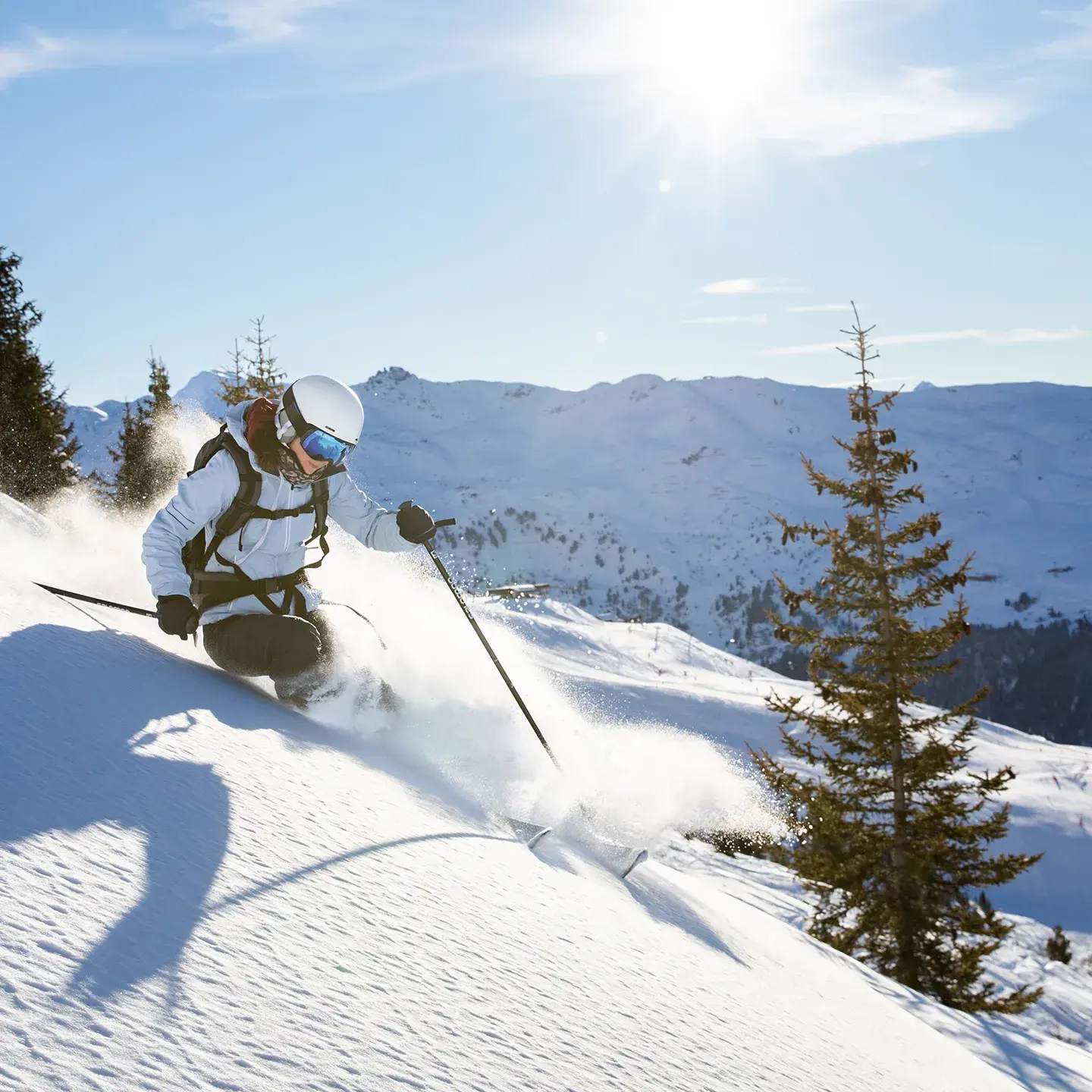 Les 3 Vallées - Méribel - Hiver - Ski hors-piste