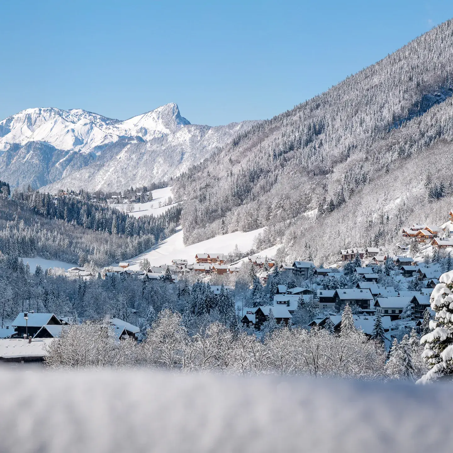 Chalets de Joy - Le Grand-Bornand - Vue sur le massif des Aravis