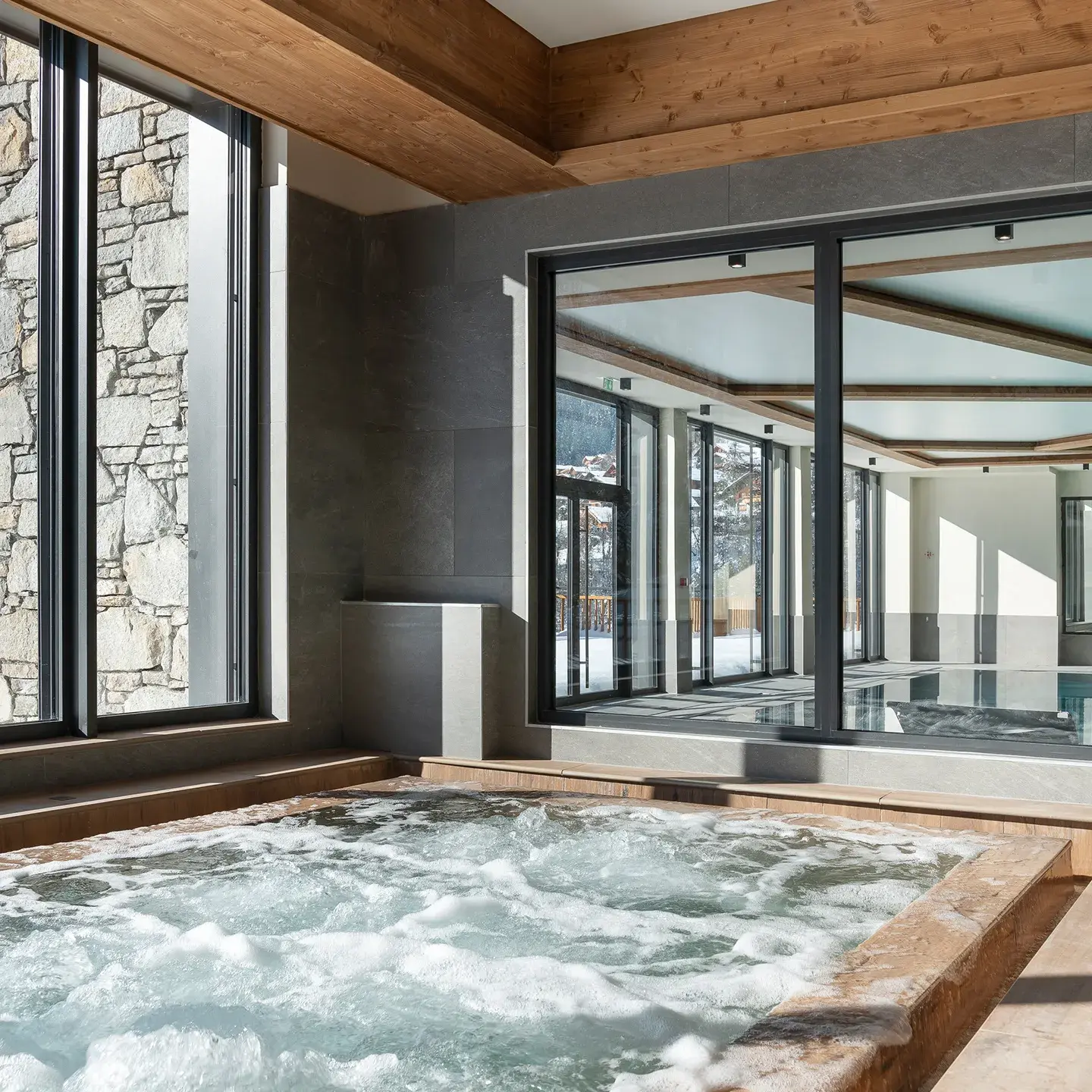 Chalets de Joy - Le Grand-Bornand - Hiver - Bain Bouillonnant