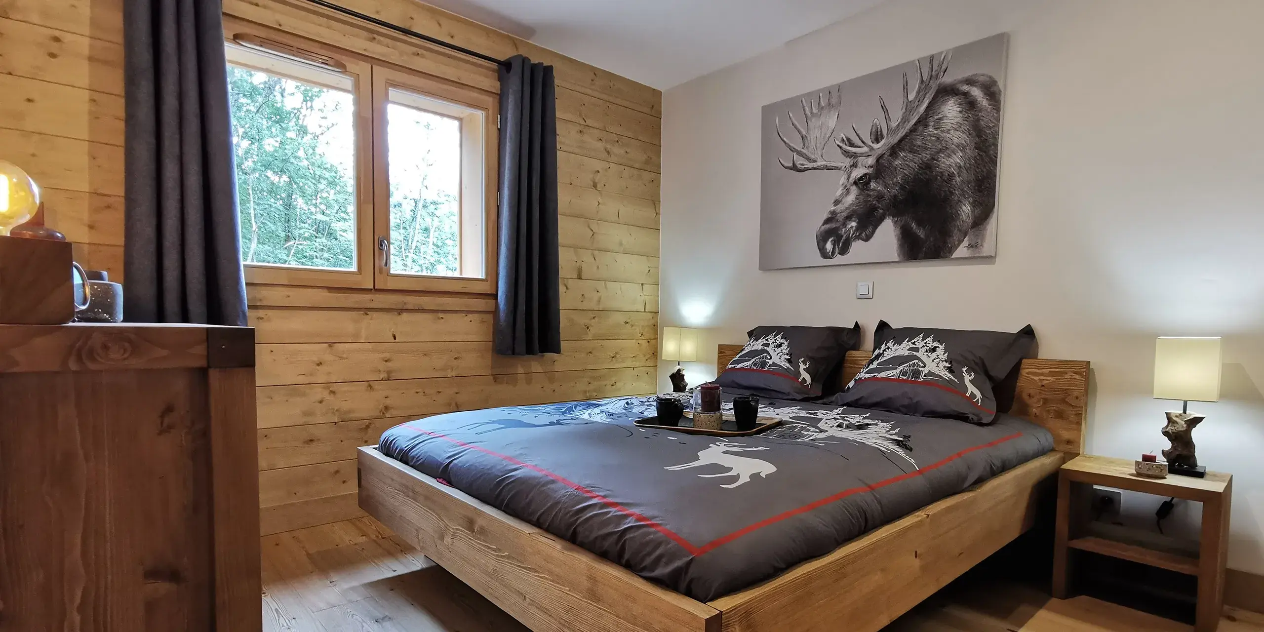 Chambre du Chalet Caribou aux Saisies