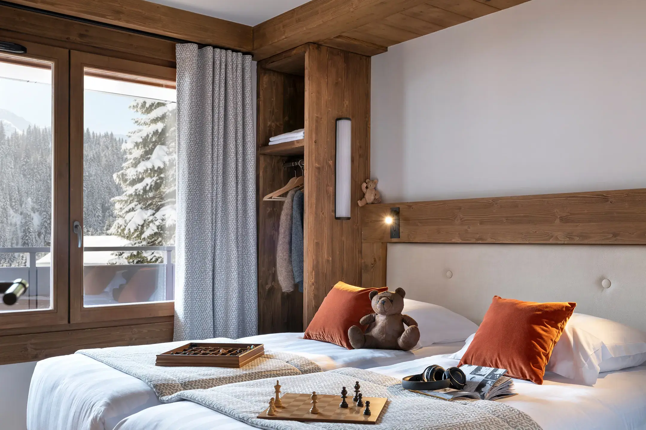 Chambre avec vue dans un appartement à vendre des Chalets Láska disponible aux Contamines-Montjoie