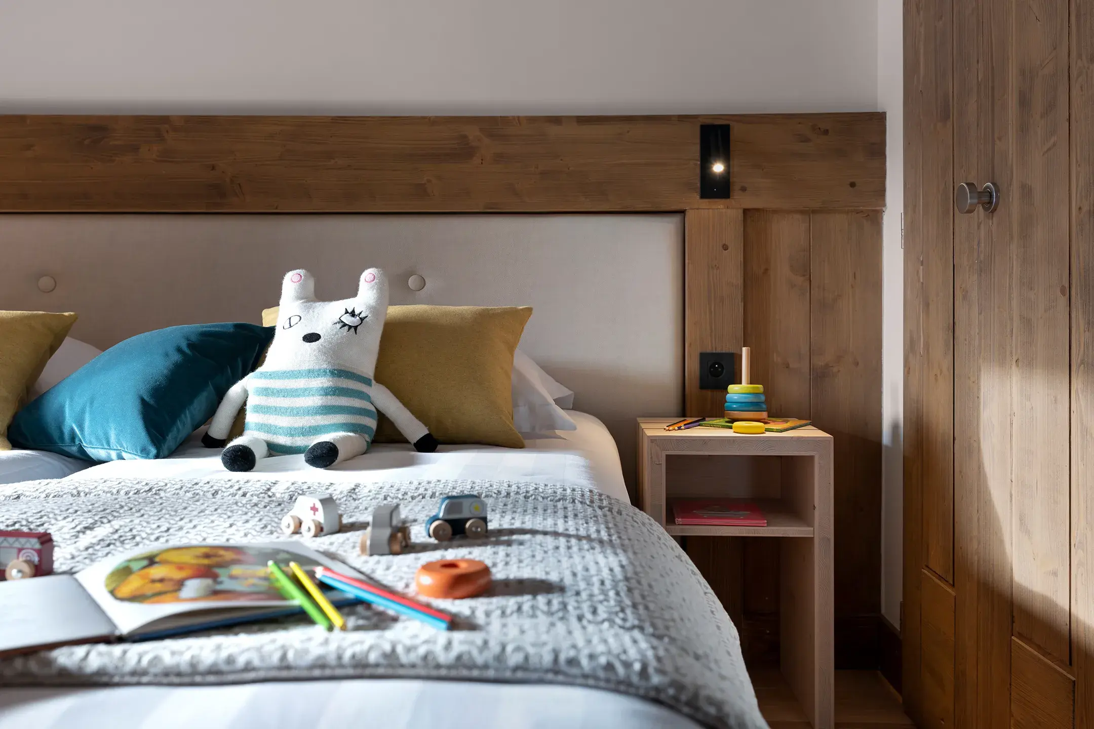 Chambre enfant dans un appartement disponible aux Chalets Láska situé aux Contamines-Montjoie