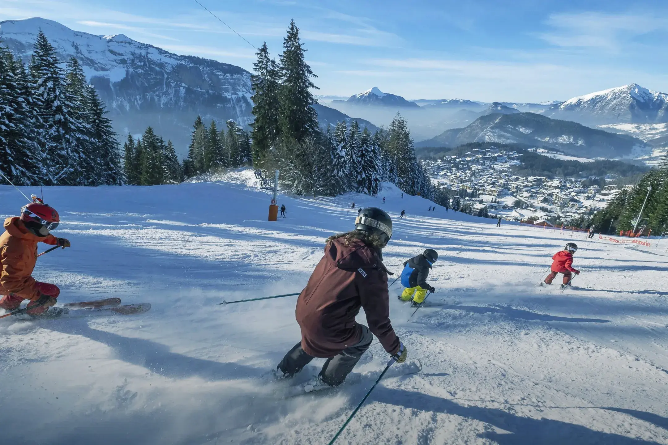 Le Grand Massif - Les Carroz - Hiver - Skieurs