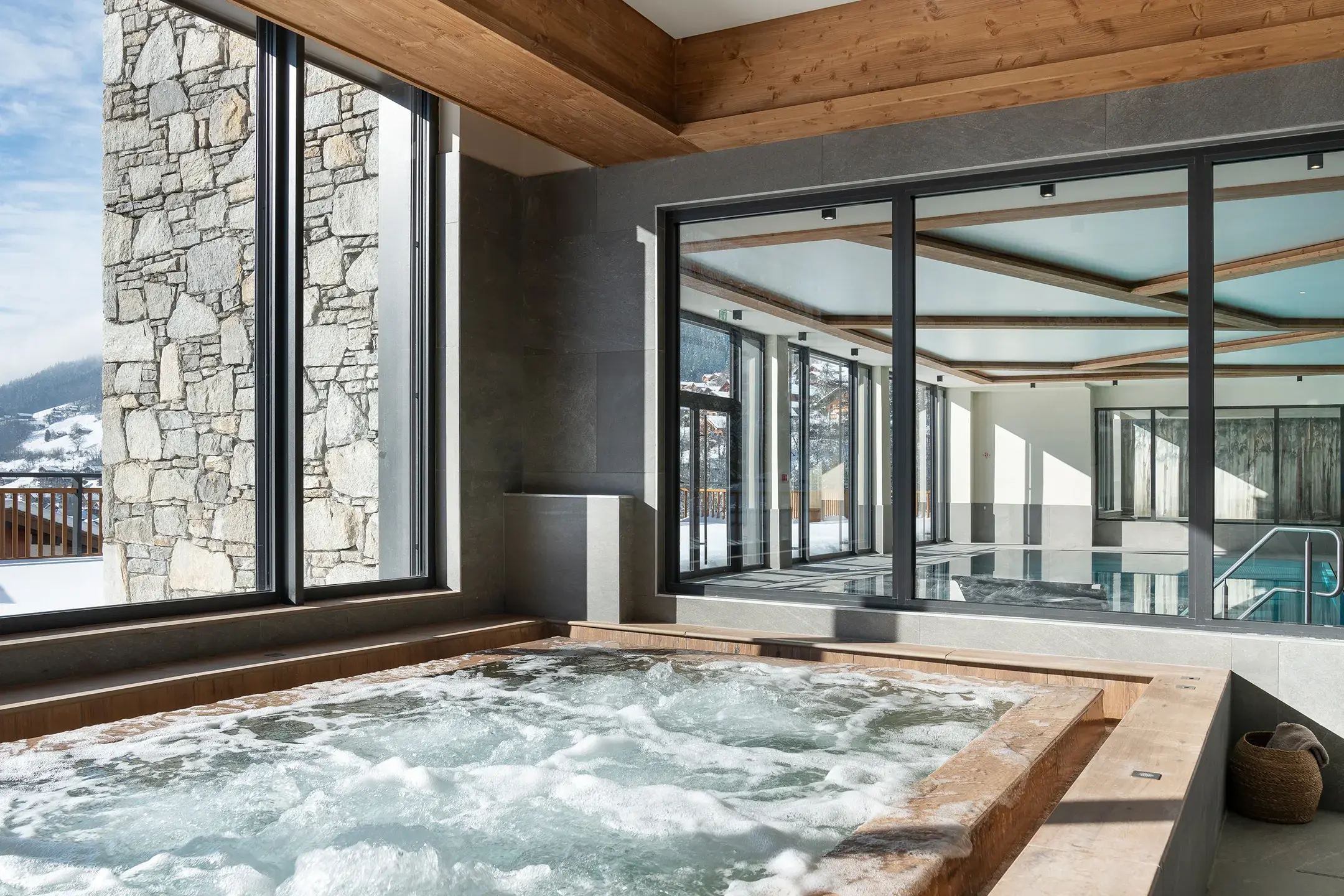 Chalets de Joy - Le Grand-Bornand - Hiver - Bain Bouillonnant