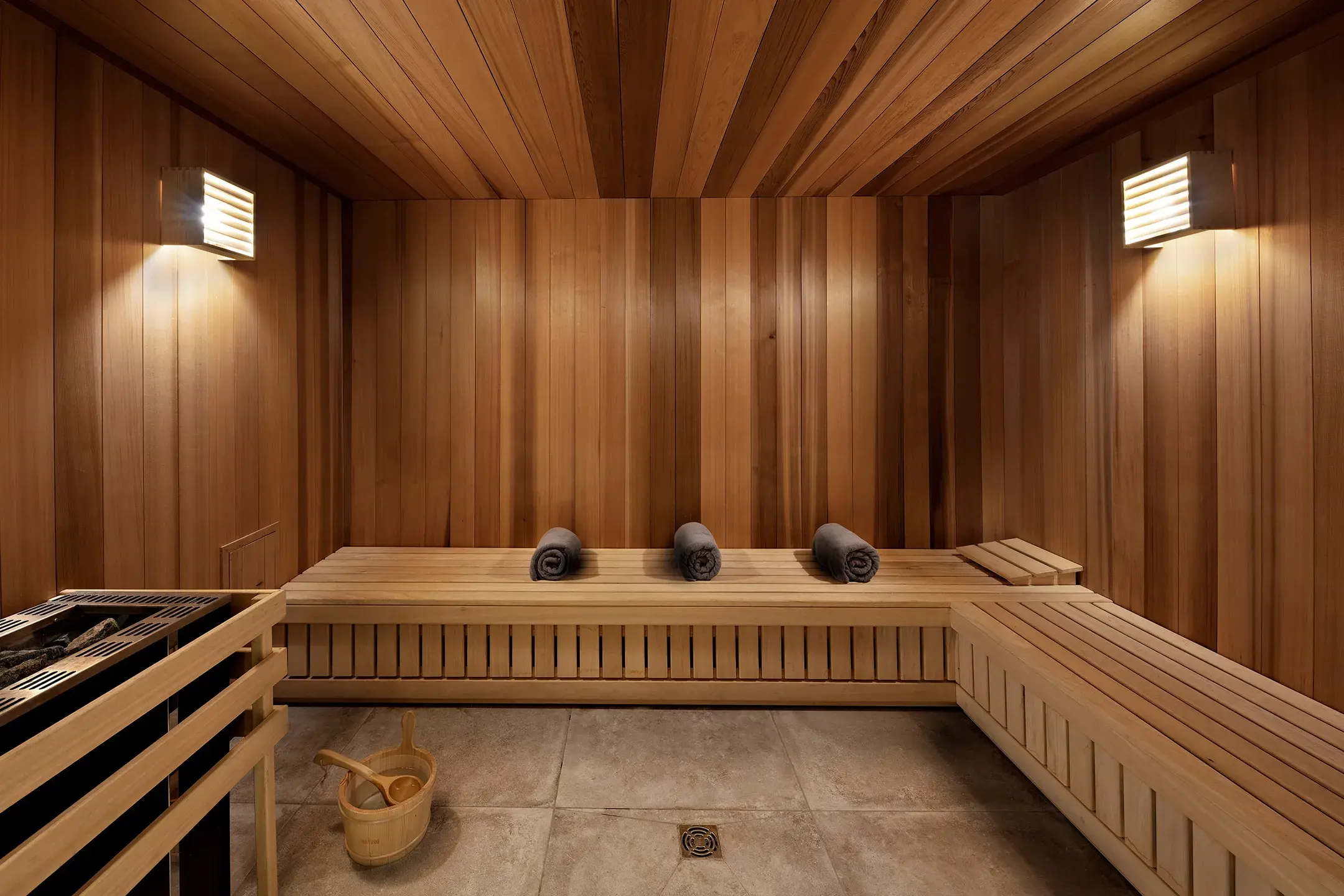 Sauna du Spa Montagnes du Monde® de la résidence Alexane