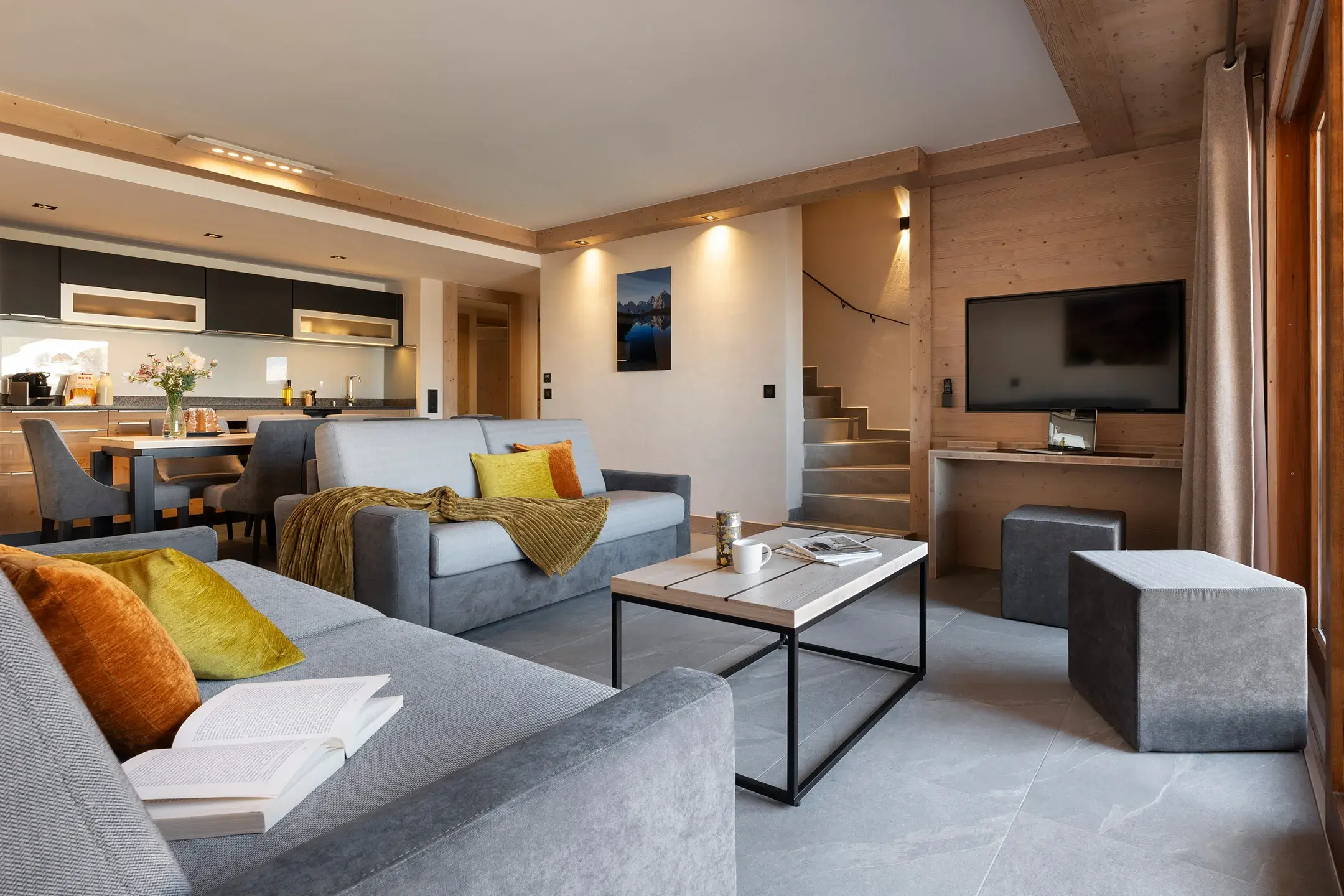 Décoration intérieure de la résidence Akoya à Valmorel