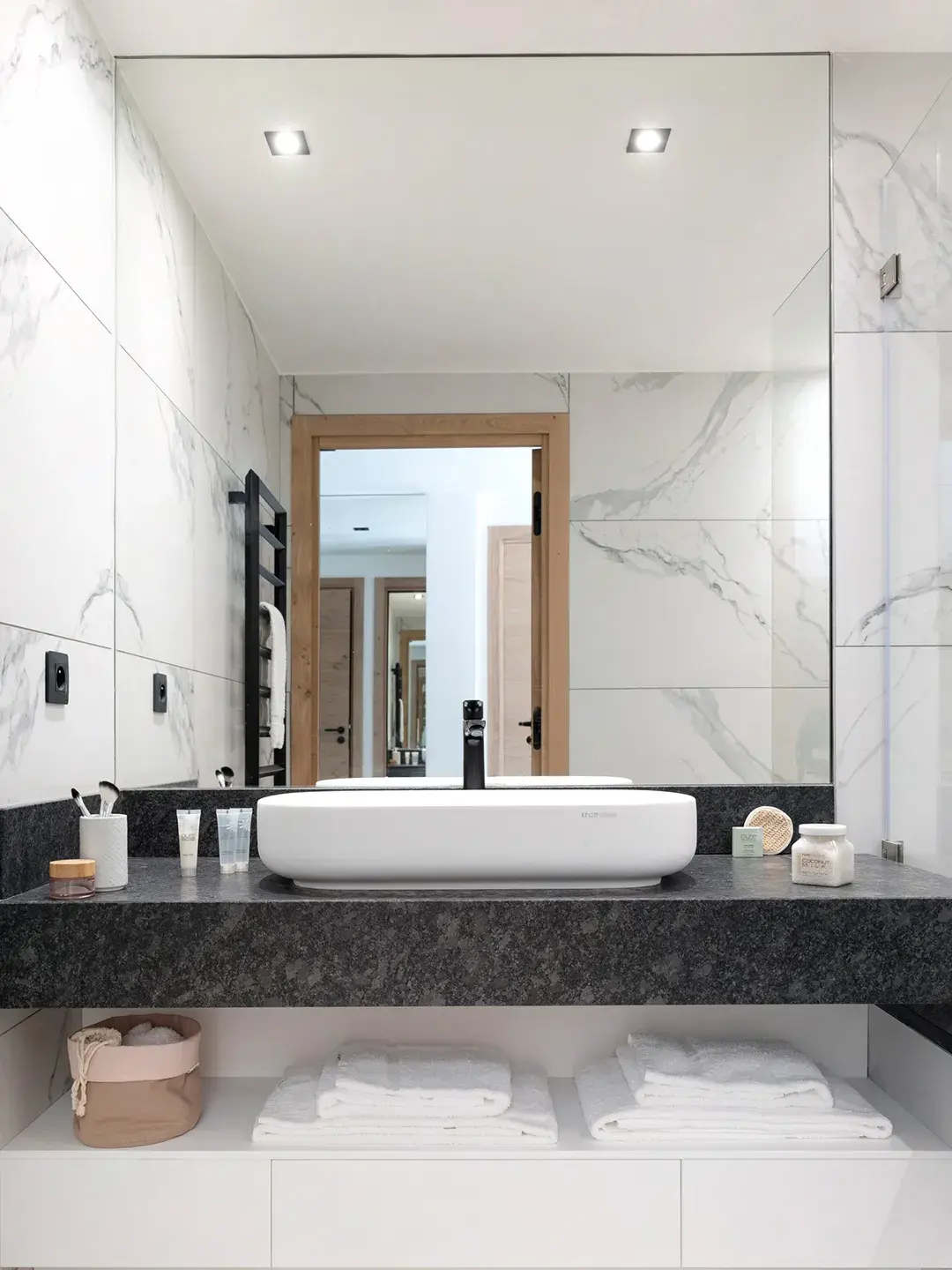 Salle de bains d'un appartement de la résidence Alhéna à Flaine forum