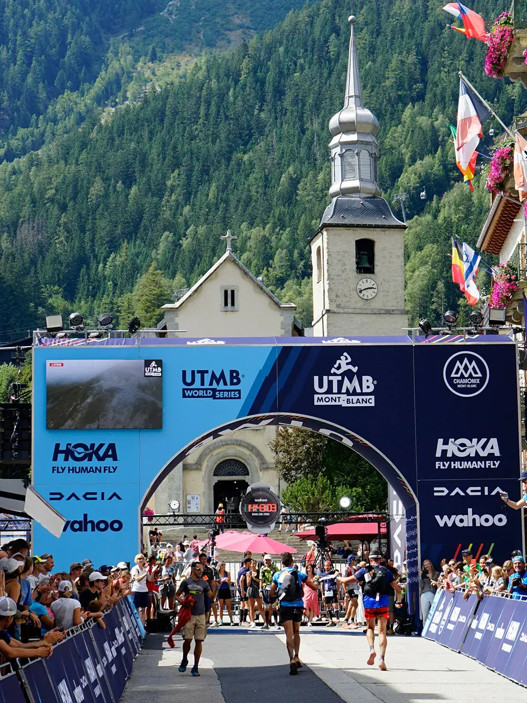 Ligne d'arrivée de l'UTMB 
