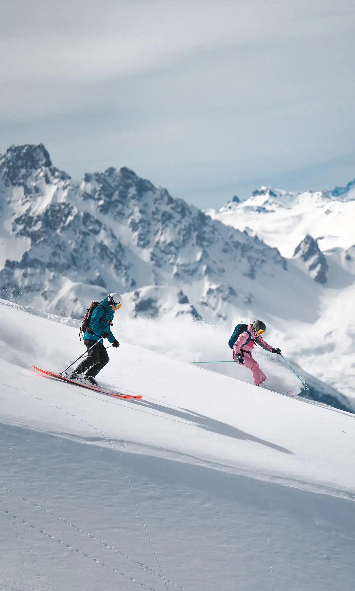 Destination La Plagne - Domaine Paradiski - Skieurs