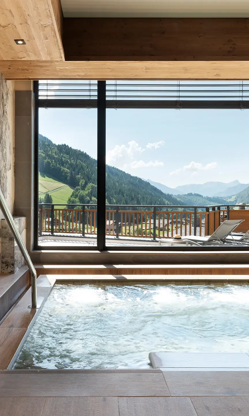 Grand Bornand - Chalets de Joy - Spa Montagnes du Monde® - Espace bien-être - ©Studio Bergoend