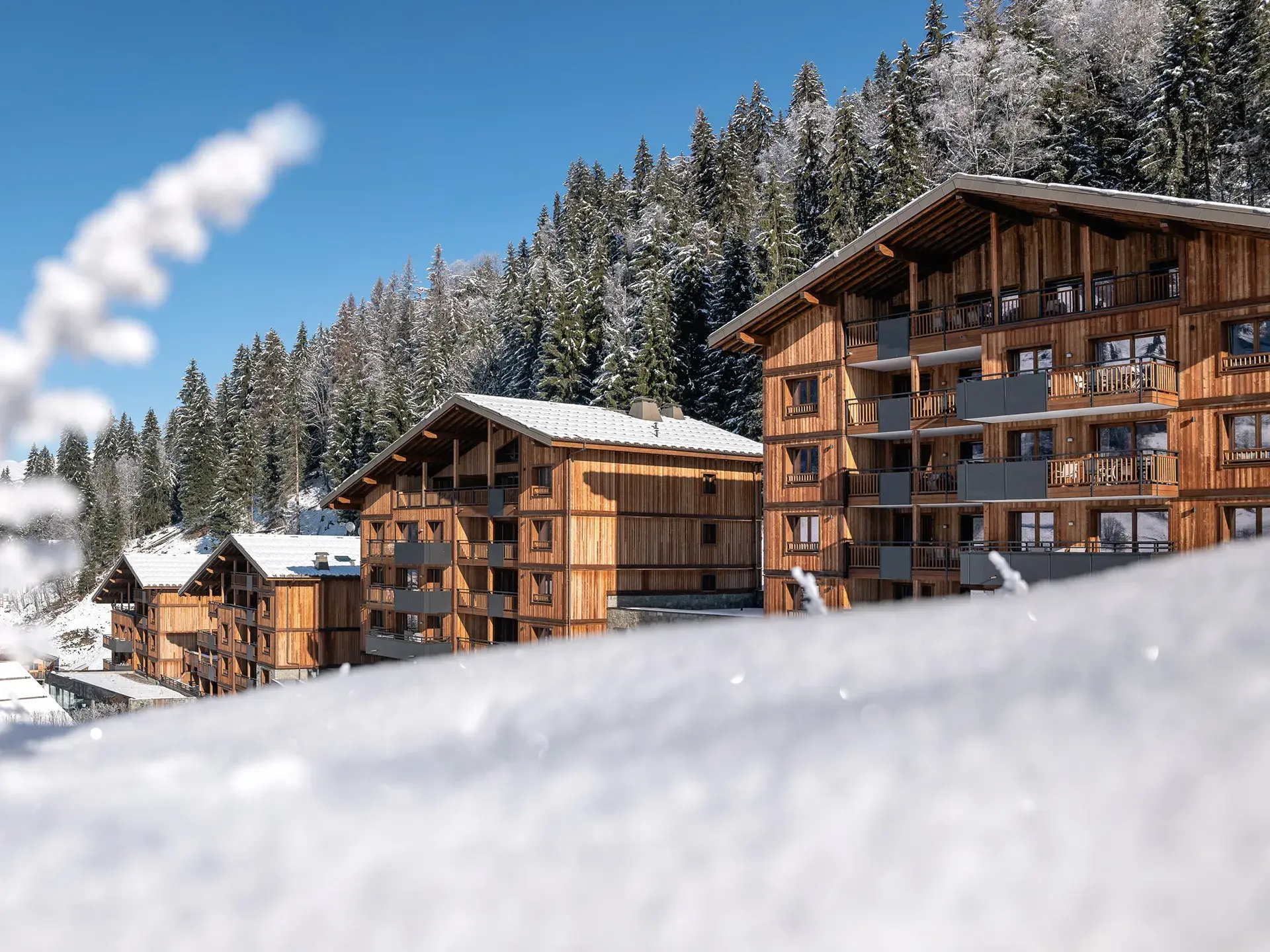 Chalets Láska - Contamines-Montjoie - Vue extérieure hiver