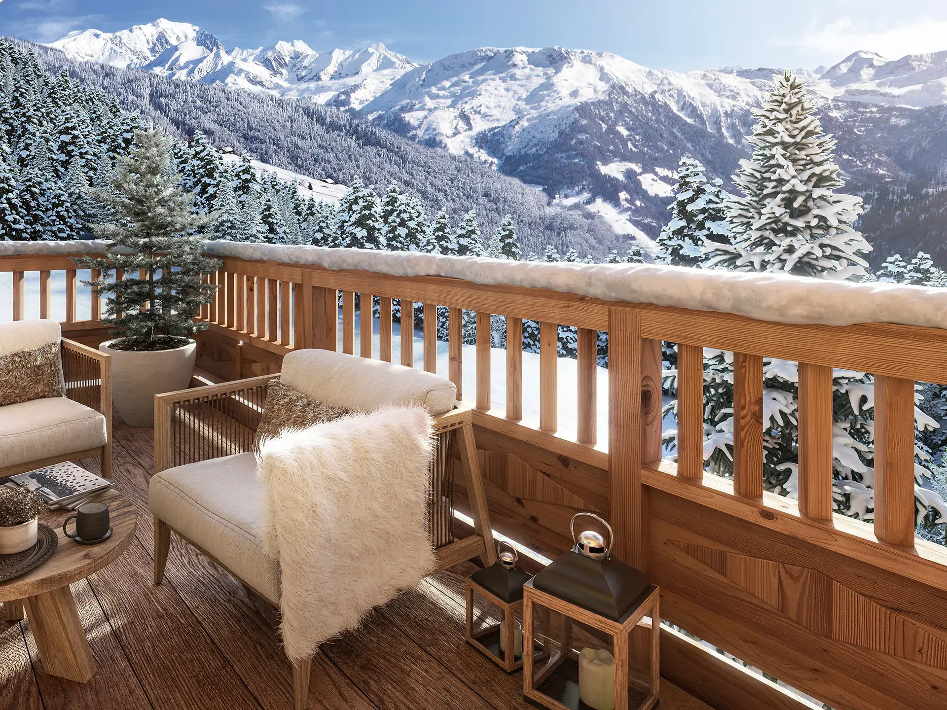 Vue depuis le balcon 