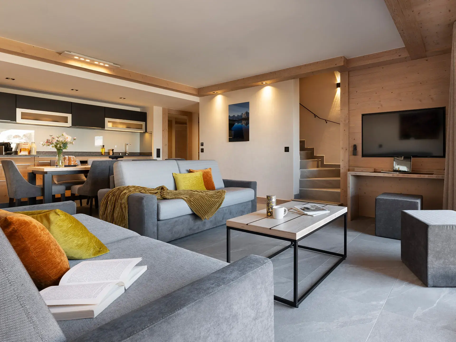 Décoration intérieure de la résidence Akoya à Valmorel