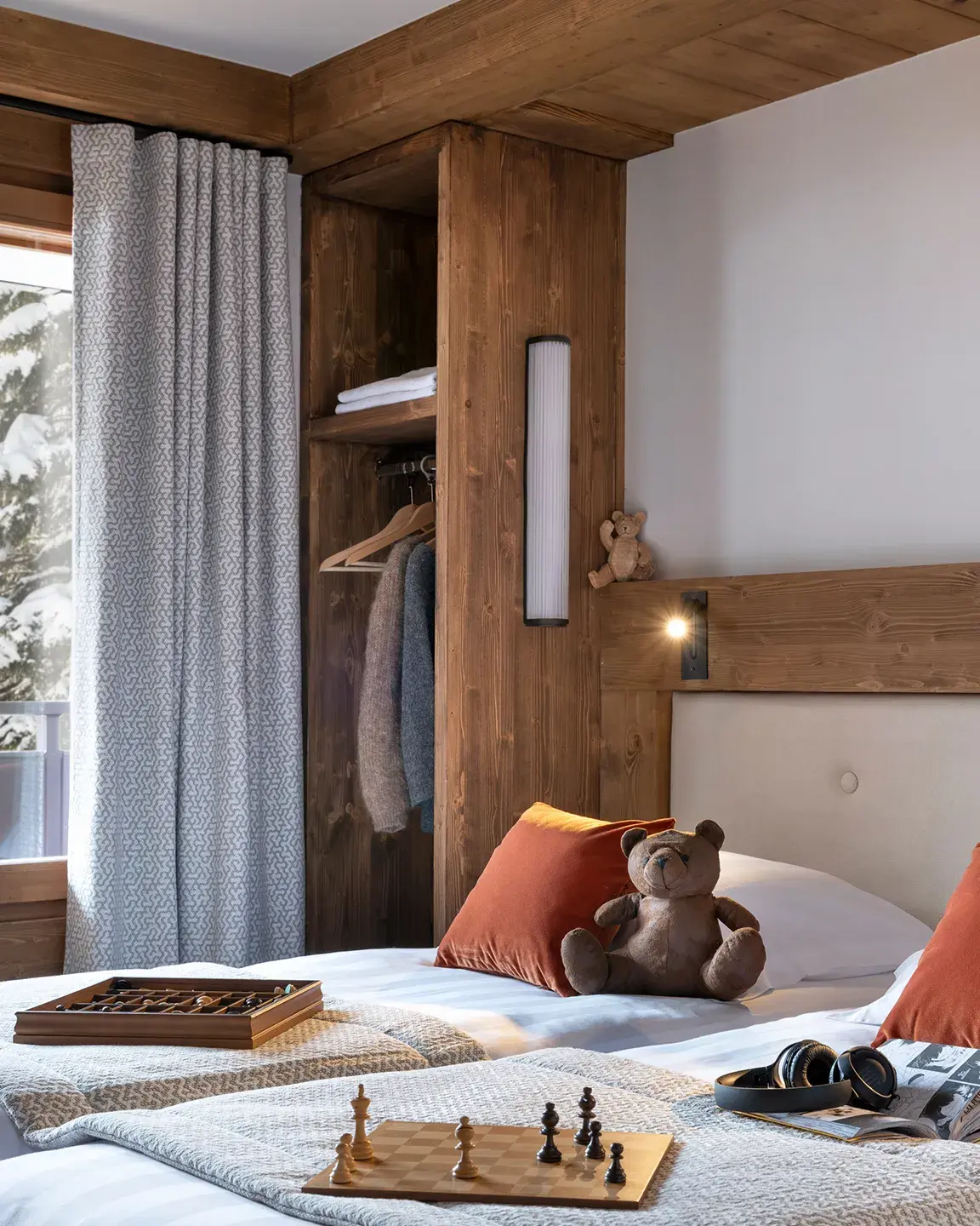 Chambre avec vue dans un appartement à vendre des Chalets Láska disponible aux Contamines-Montjoie