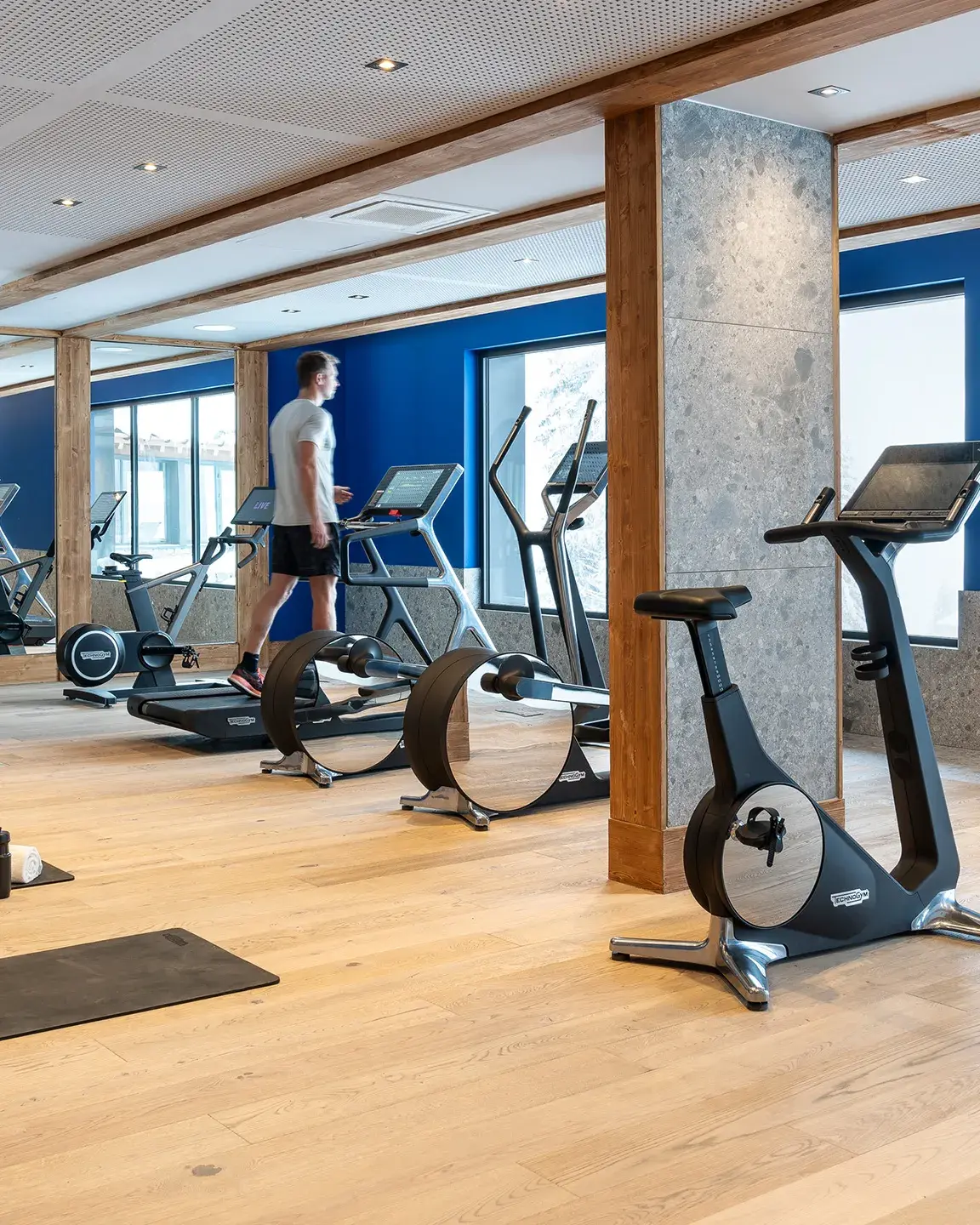 Salle de fitness de l'espace bien-être du Hameau de l'Ours à Manigod La Croix Fry