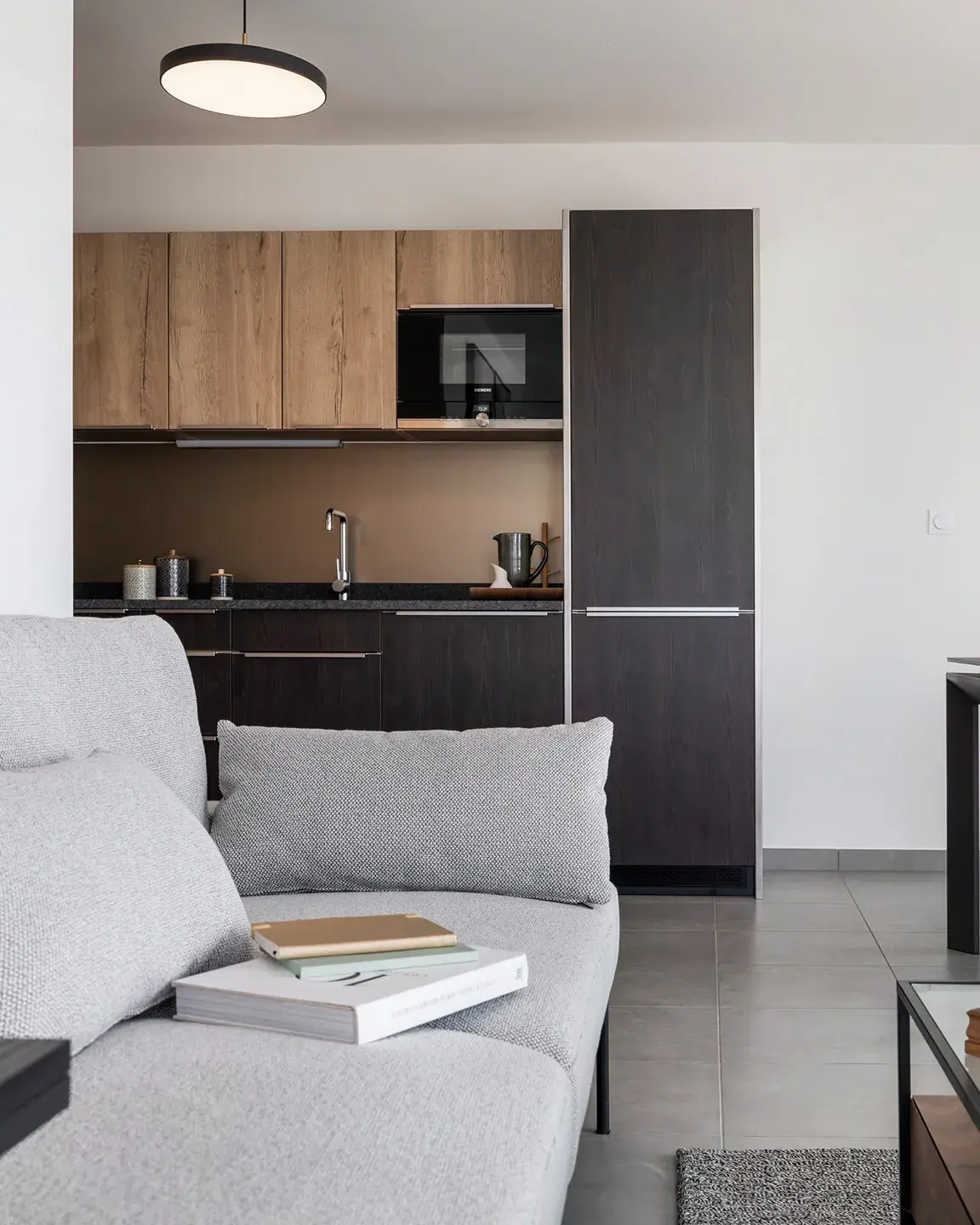 Salon d'un appartement Jardin Cardinal à Annecy 