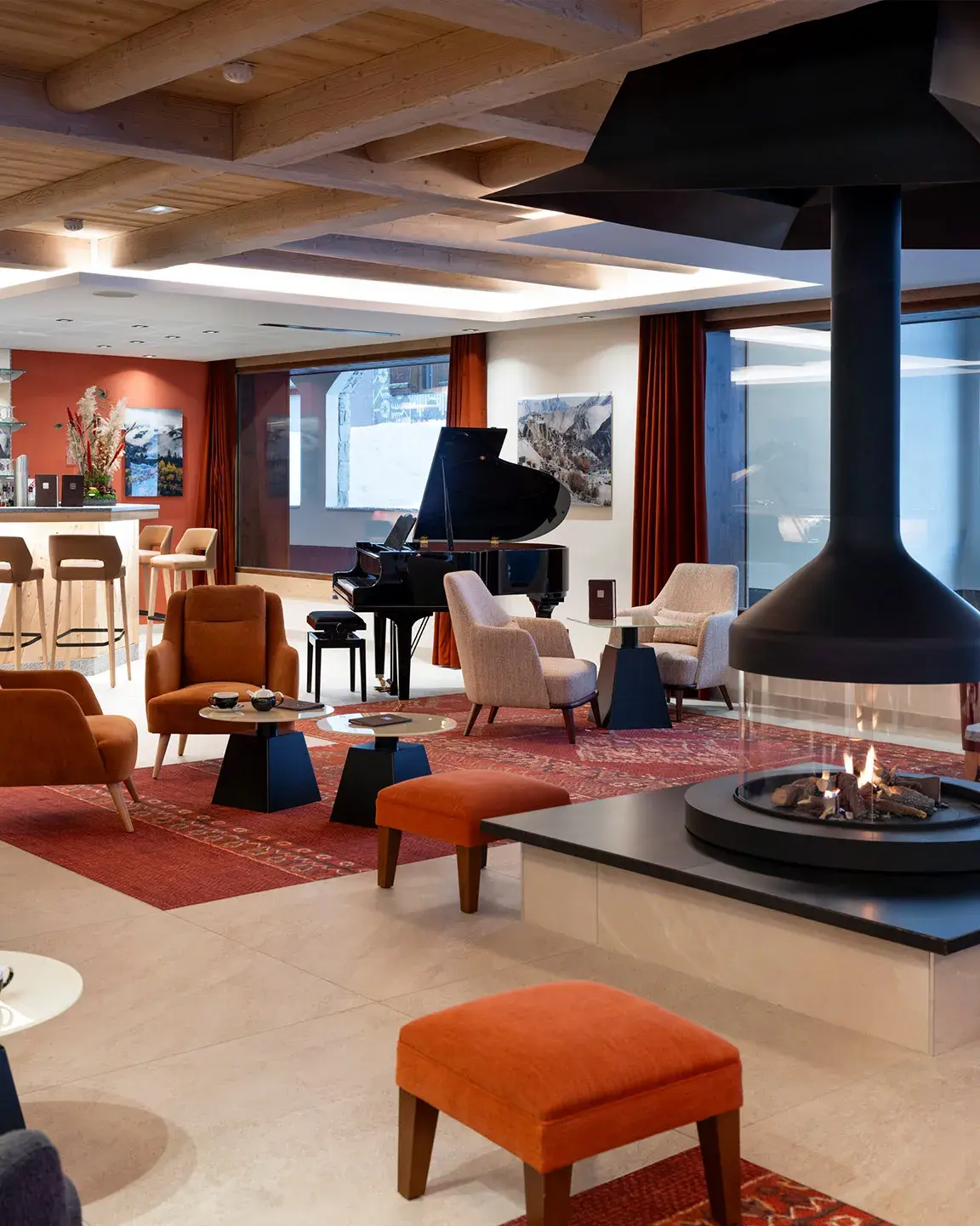 Akoya - Valmorel - Cheminée