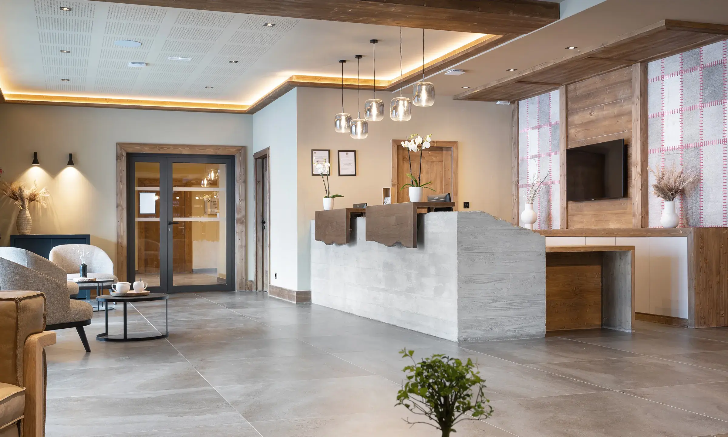 Réception des Chalets de Joy au Grand-Bornand 