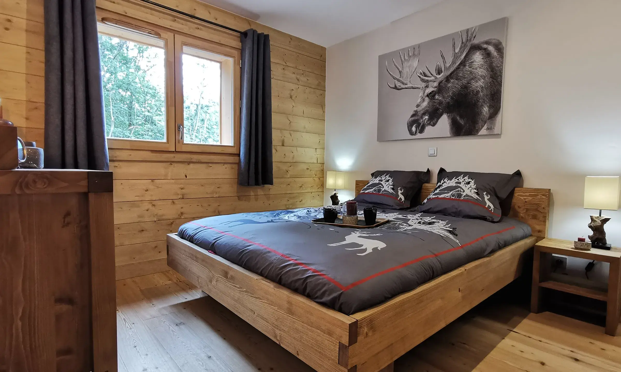 Chambre du Chalet Caribou aux Saisies