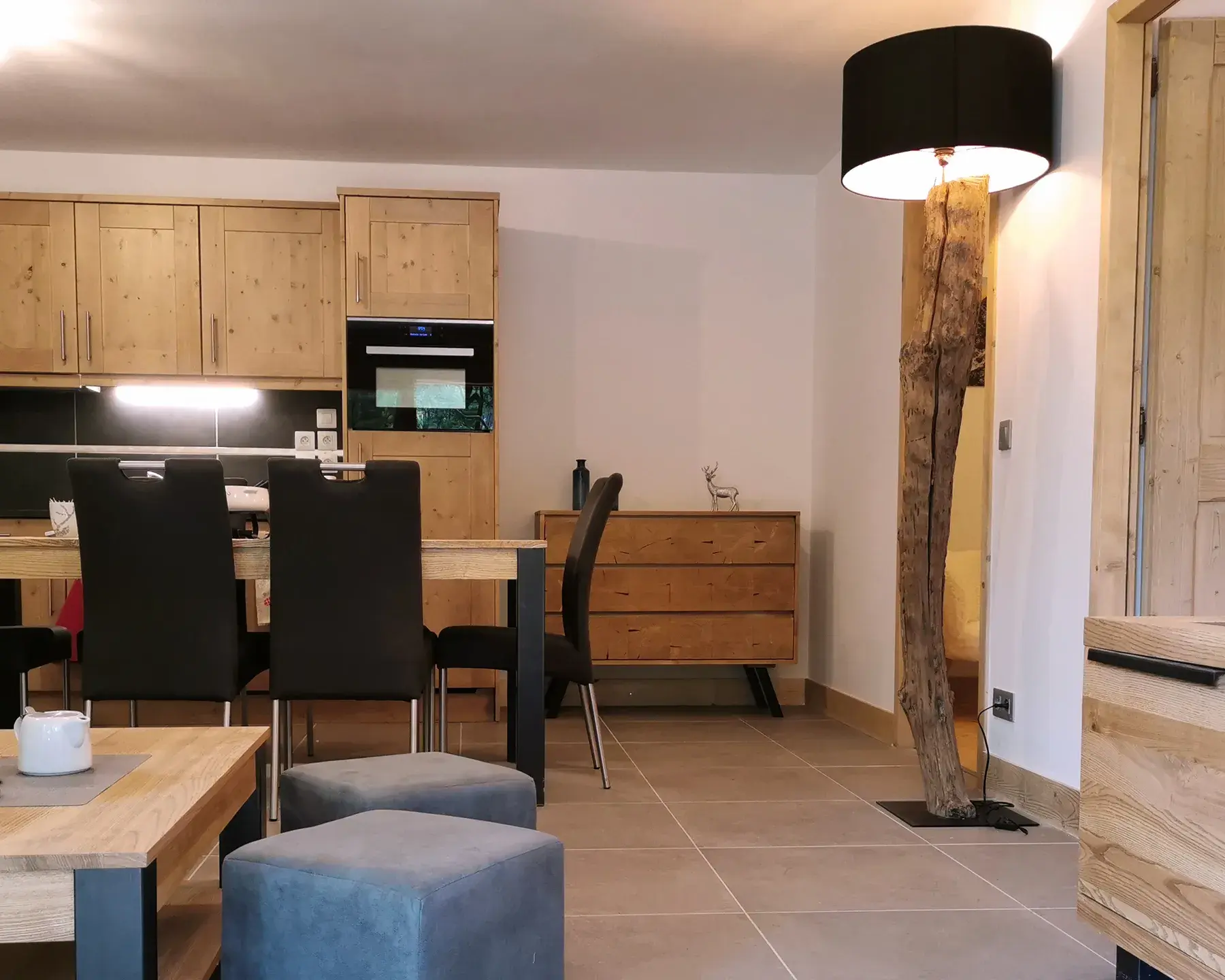 Salon d'un appartement aux Carroz