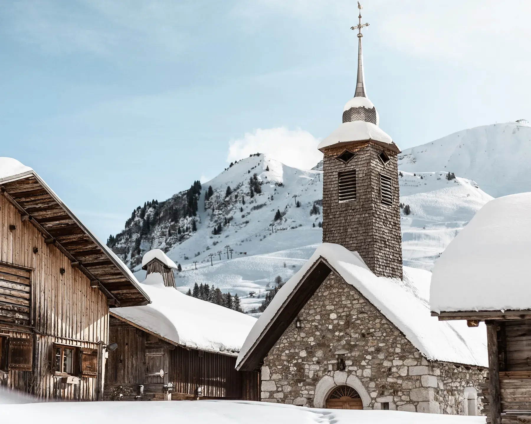 Le Grand-Bornand - Chalets traditionnels - Église