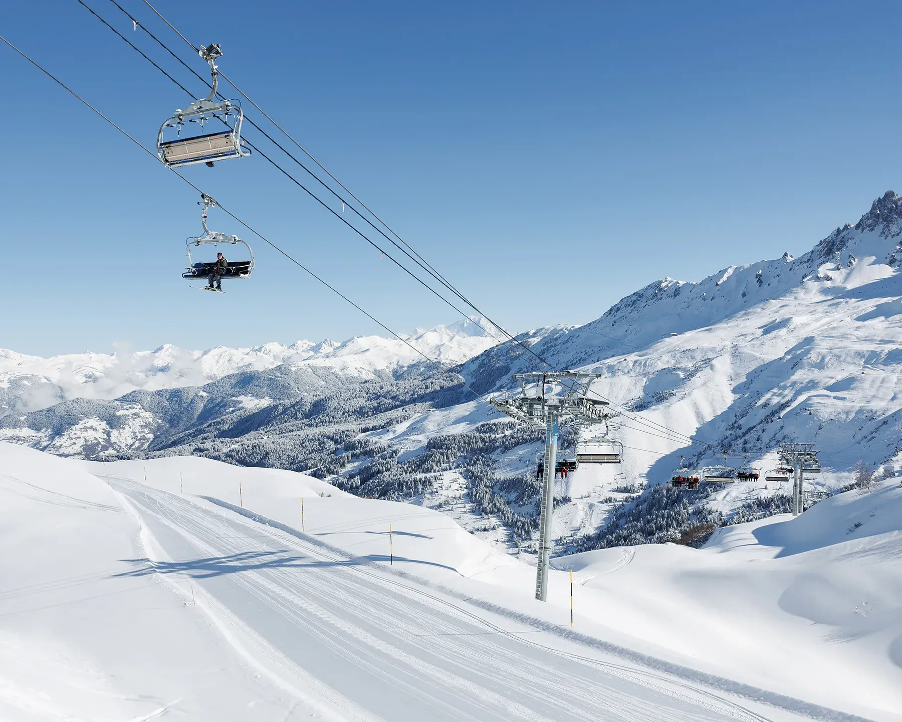 Les 3 Vallées - Méribel - Hiver - Télésiège